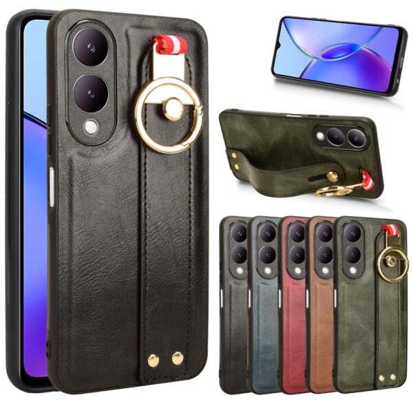 Vivo Y Serie Handyhülle Mode Ring Vivo Y17s PU #1905 – Bild 2