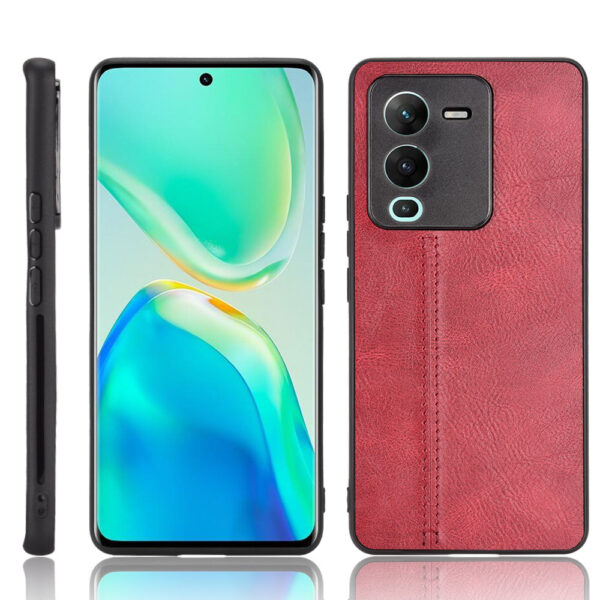 Vivo V Serie Handyhülle Mode PU Vivo V25 Pro Kalbsleder #1950 – Bild 2