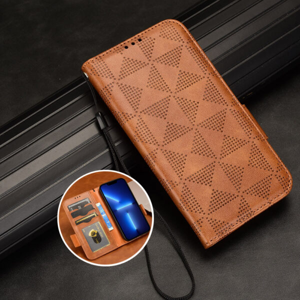 Vivo T Serie Mode Vivo T1 5G Handyhülle PU Einfarbig #1977 – Bild 7